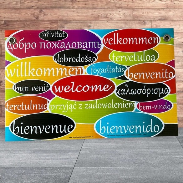 Welcome In Different Languages Poster