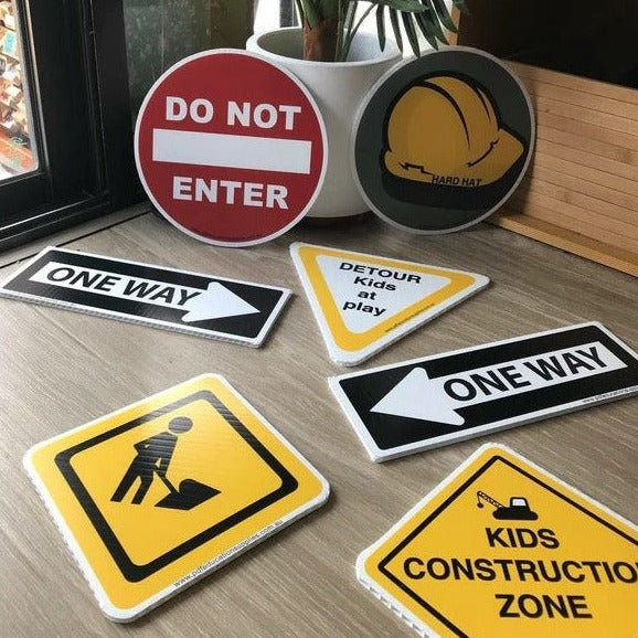 construction zone for children signs