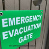 Evacuation-gate-signage