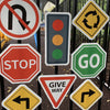 Various Road and Traffic Signs for Children