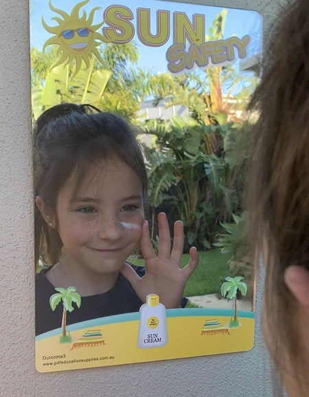 Sun Safety Printed Acrylic Mirror for Children