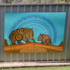 Indigenous-art-print-of-wombats