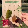 Wood Sign: Nature Hunt Pegboard